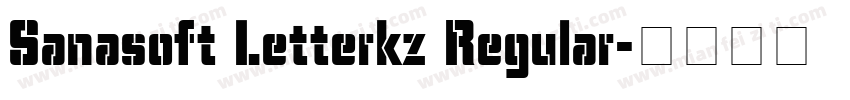 Sanasoft Letterkz Regular字体转换